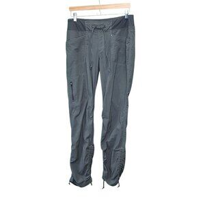 Royal Robbins Nylon Pull On Pants Womens Medium M Gray Hiking Trail Utility Z11X
